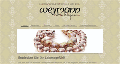 Desktop Screenshot of juwelier-weymann.de