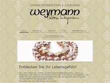 Tablet Screenshot of juwelier-weymann.de